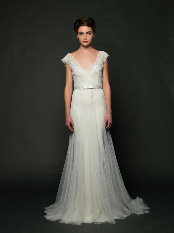 Sarah Janks - Fall 2014 Bridal Collection - Delaney Wedding Dress</p>

<p